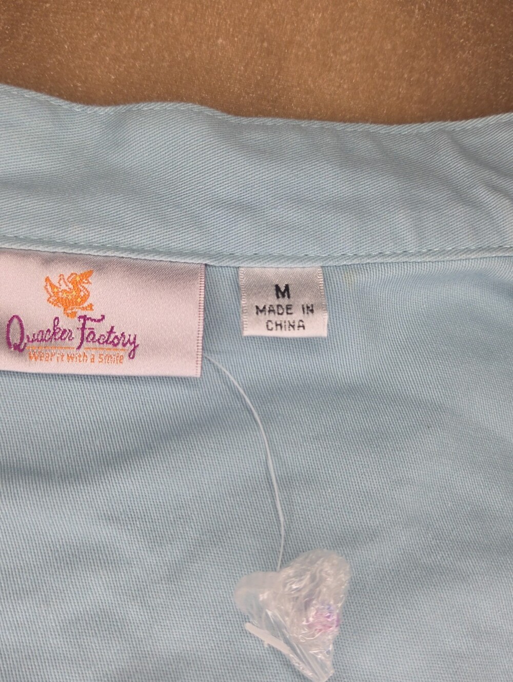 Quacker Factory M Medium Light Blue Embroidered Jean Jacket NWOT - Picture 6 of 7